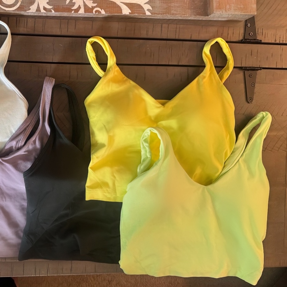 Lot of 5 Lululemon Align tanks size 4 - Picture 2 of 2